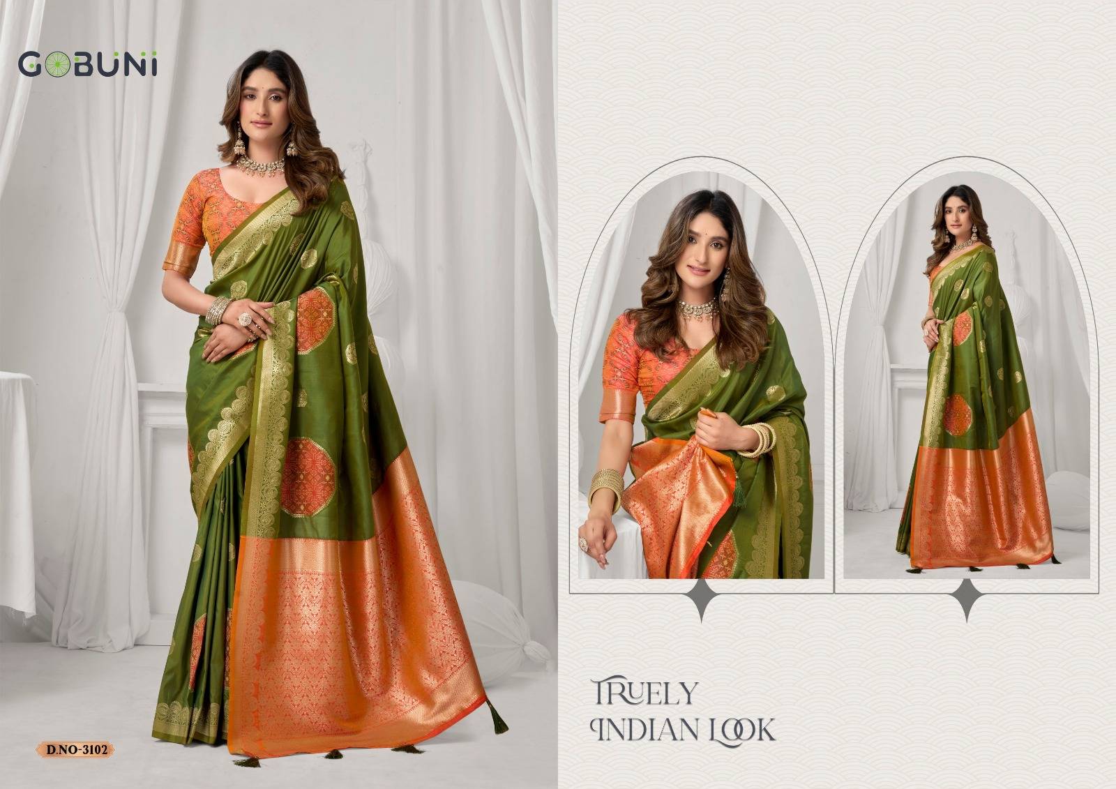  Shraddha By Gobuni 3101 To 3106 Series Indian Traditional Wear Collection Fancy Colorful Party Wear Soft Silk Saree At Wholesale Price